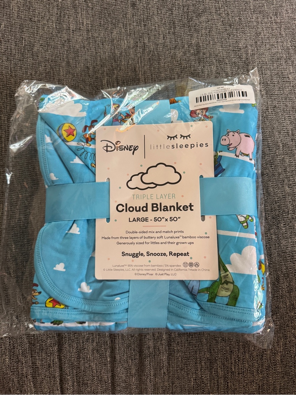 NWT Little Sleepies Toy Story Cloud Blanket